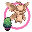 Avatar de mariposa con el icono de una planta