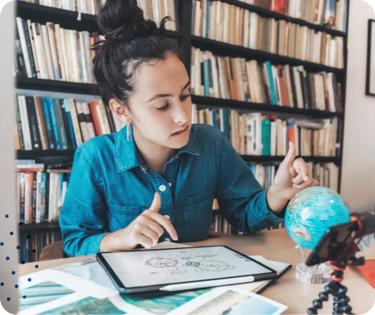 Alumno que estudia